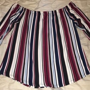 Off the shoulder vintage-type top